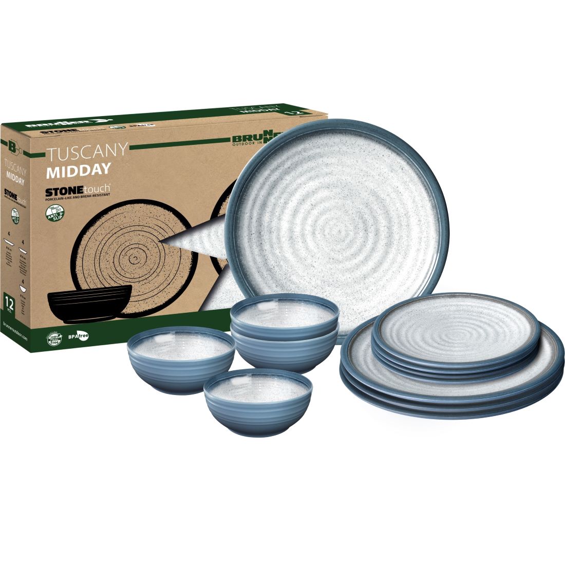 комплект съдове за къмпинг Brunner Midday Tuscany 12 части