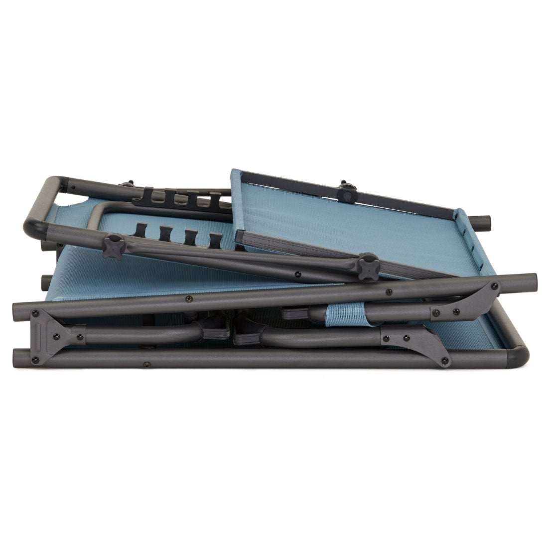 Сгъваем шезлонг за релакс на открито Berger Iseo 31 см син