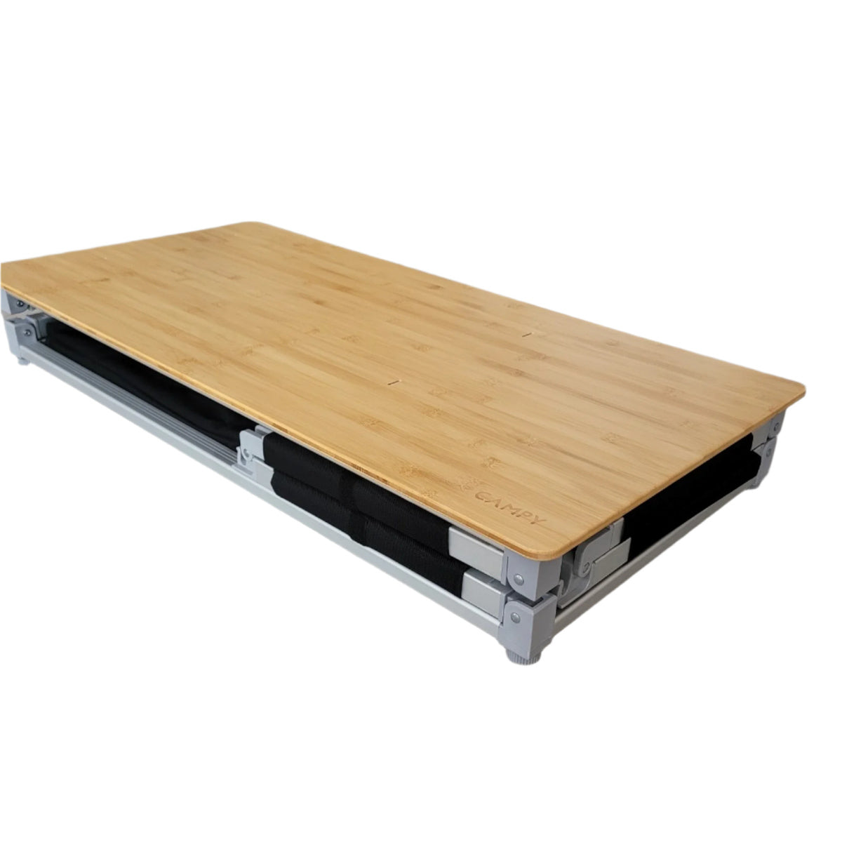 Сгъваем шкаф GoCampy с плот от естествен бамбук за къмпинг. Folding kitchen cabinet bamboo top camping. Best price.