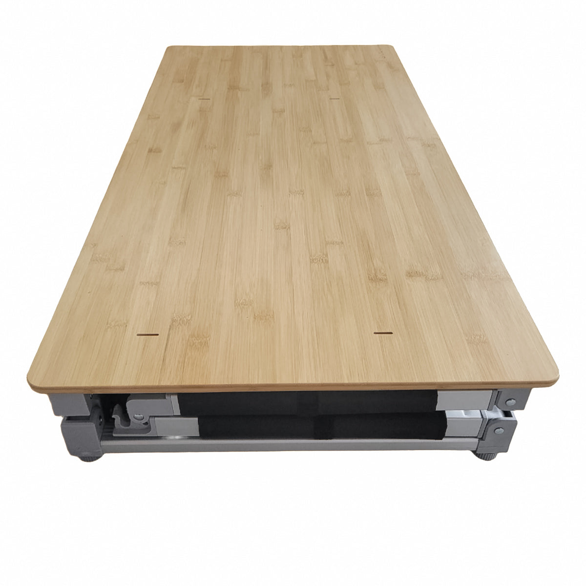 Folding bamboo camping cabinet top by GoCampy, fully portable kitchen unit for easy assembly with windscreen. Преносим бамбуков плот GOCAMPY.