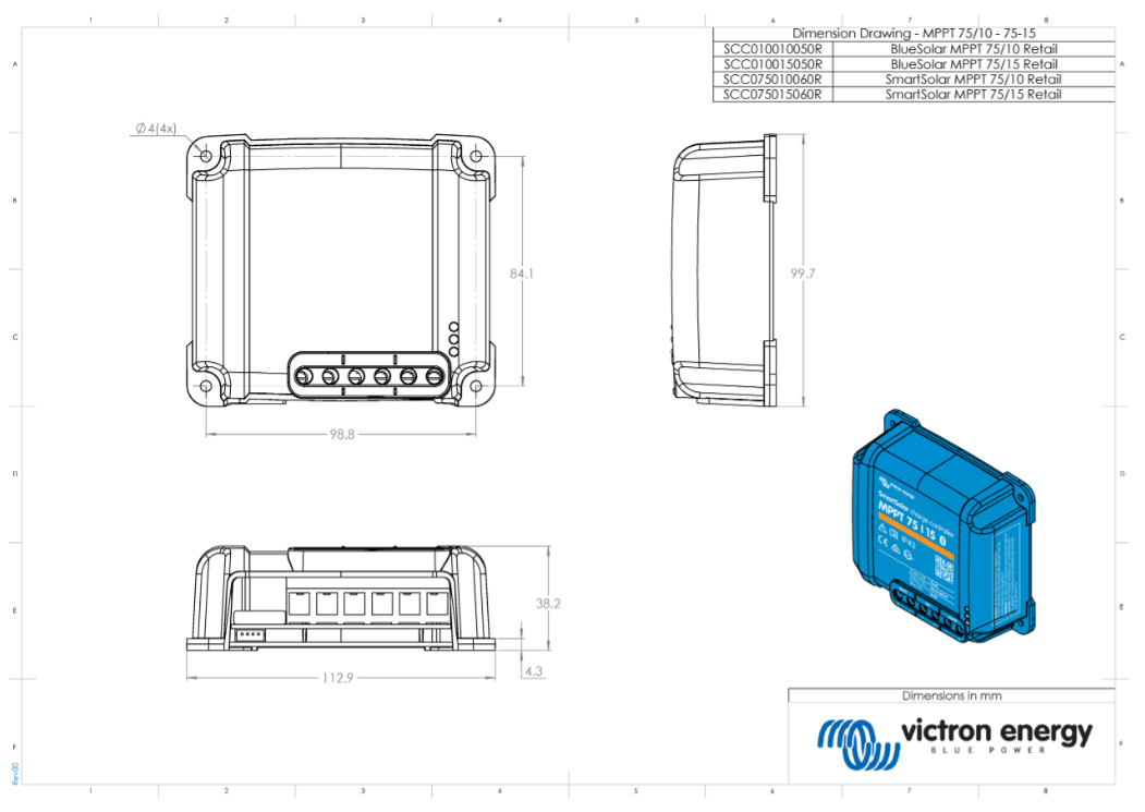 Контролер за соларен панел Victron Energy с Bluetooth