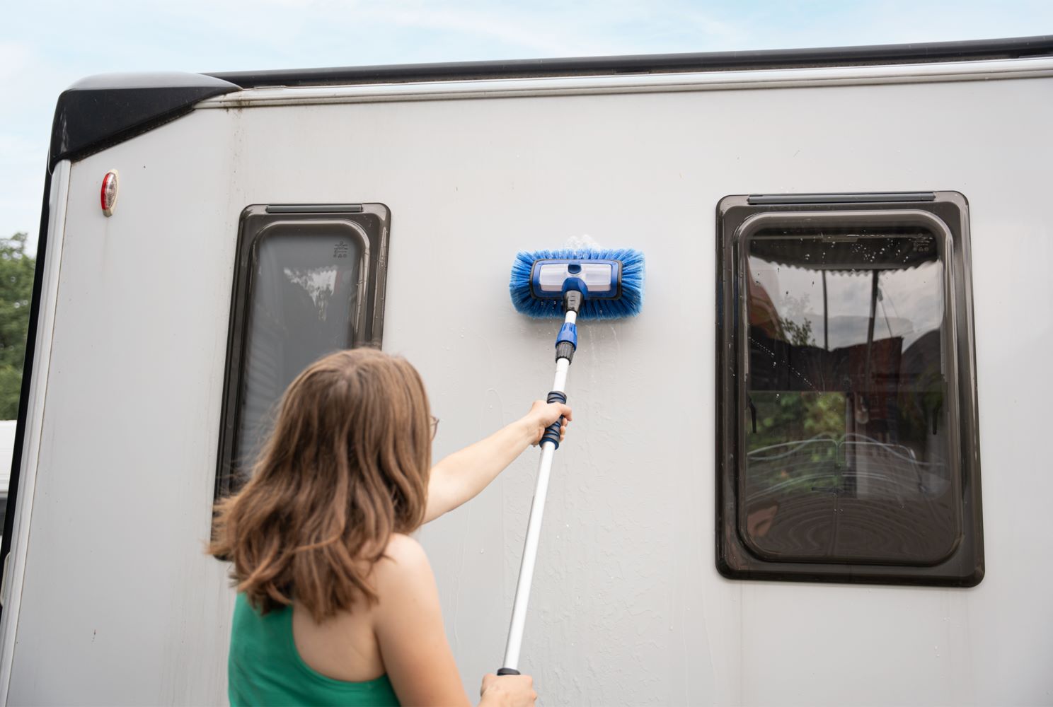 Berger 3-in-1 telescopic camper washing brush