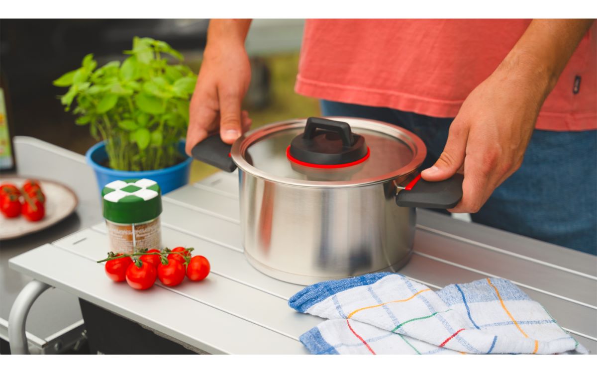 Berger RedSilva Camping-Topfset, 3-teilig.