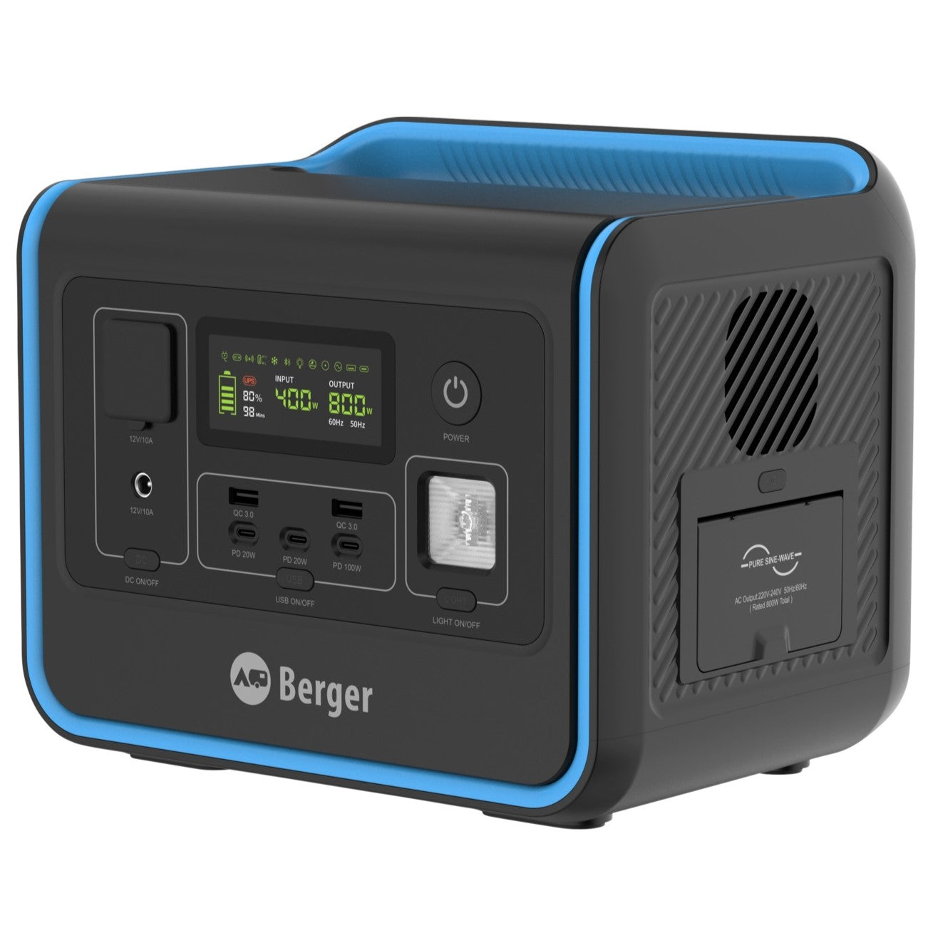 Berger Energy BEPS 800 преносима зарядна станция 512 Wh