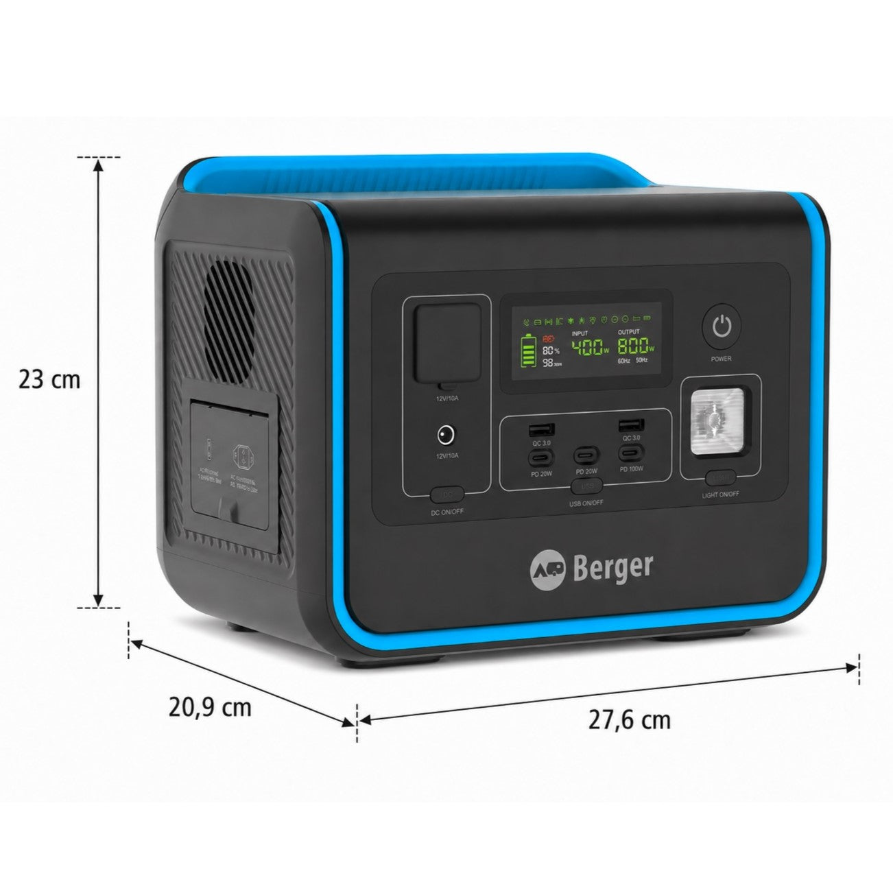 Зарядна станция Berger BEPS 800 с LiFePO₄ батерия