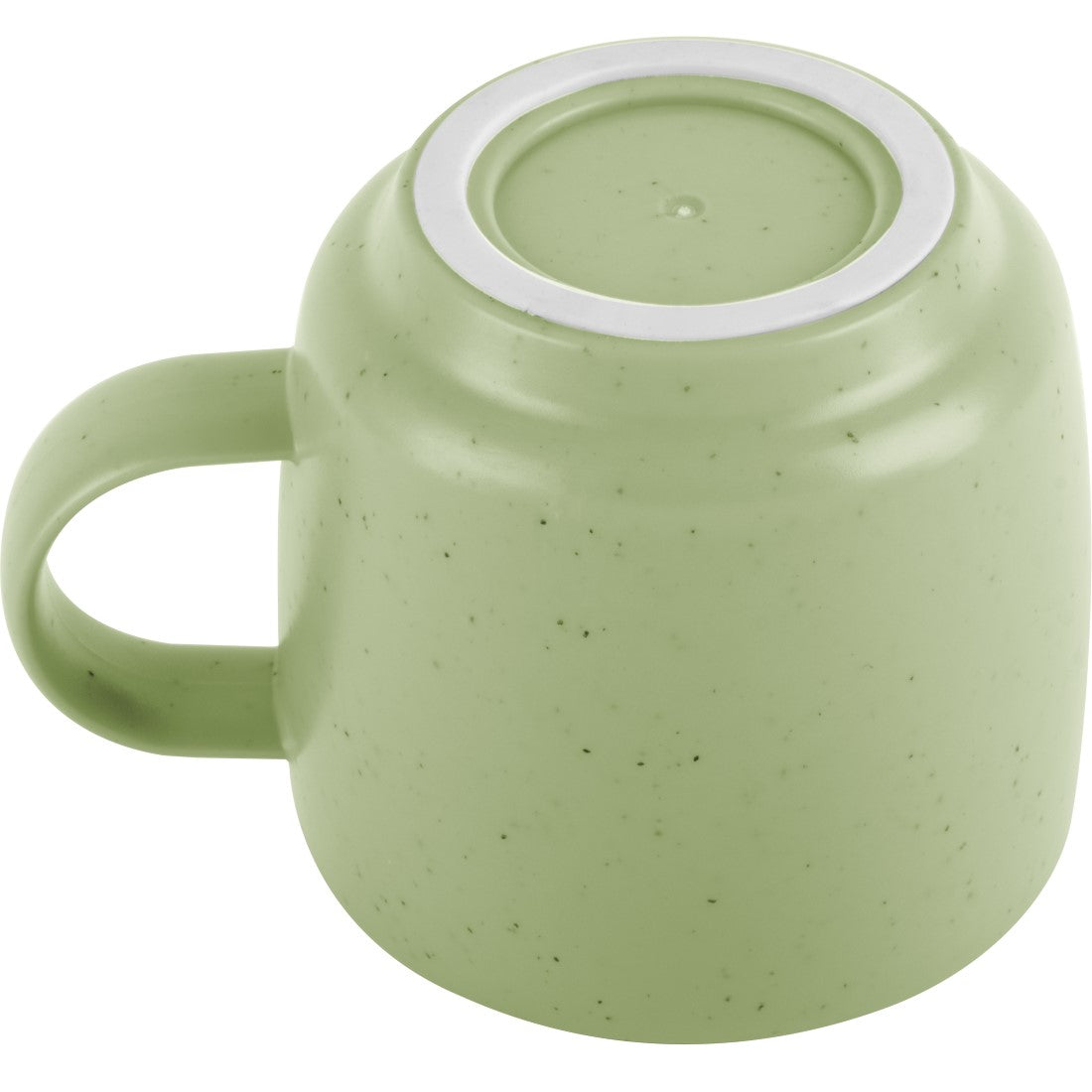 Чаша за кафе Brunner Cappuccino Dolomit, нечуплива чаша за къмпинг от меламин с керамична пудра, зелена.