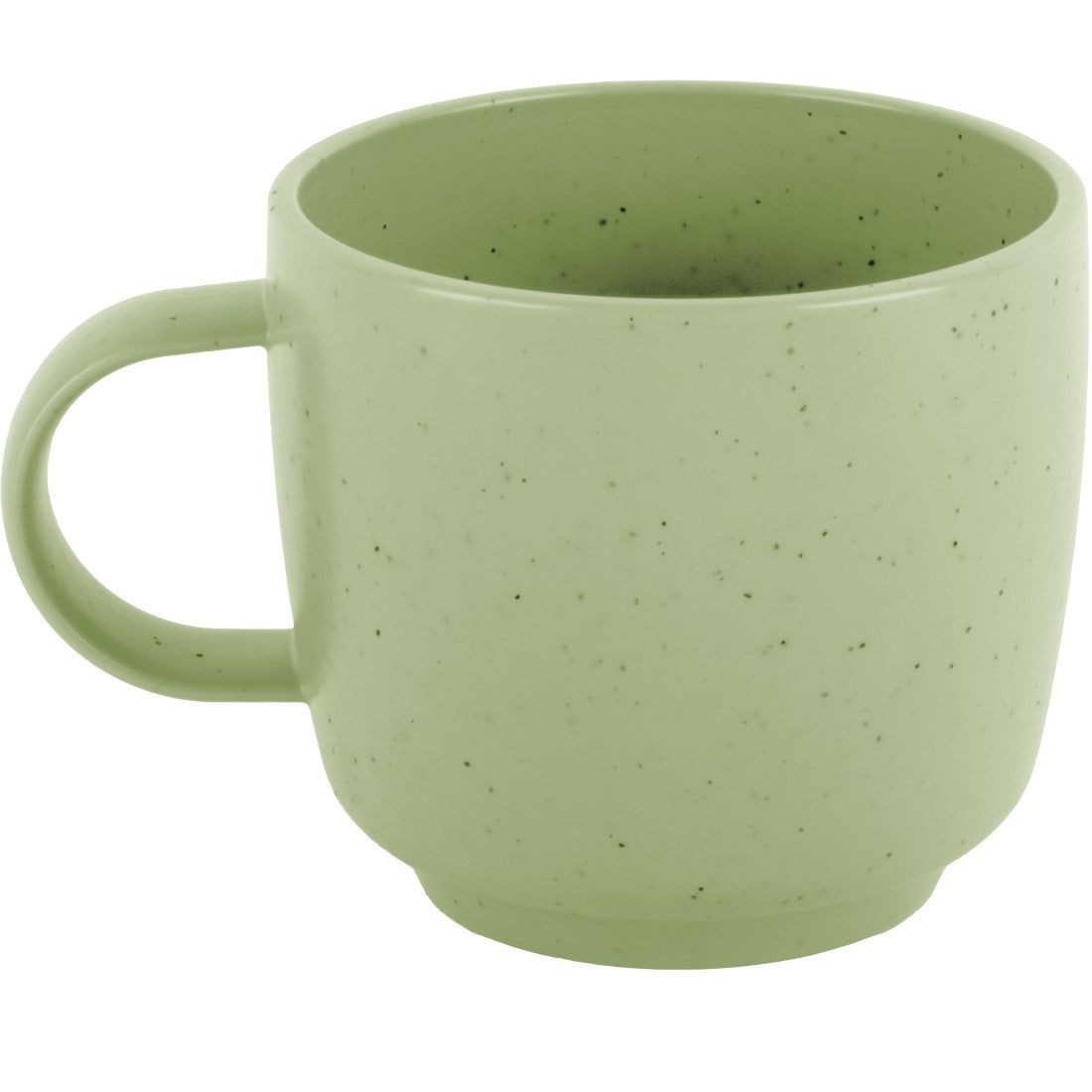 Чаша за кафе Brunner Cappuccino Dolomit в светлозелен цвят, изработена от нечуплив меламин.