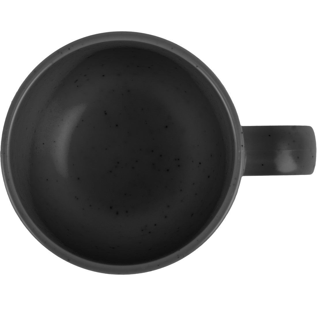 Чаша за кафе Brunner Cappuccino Dolomit - нечуплива чаша за къмпинг от меламин с керамична пудра в черен цвят.