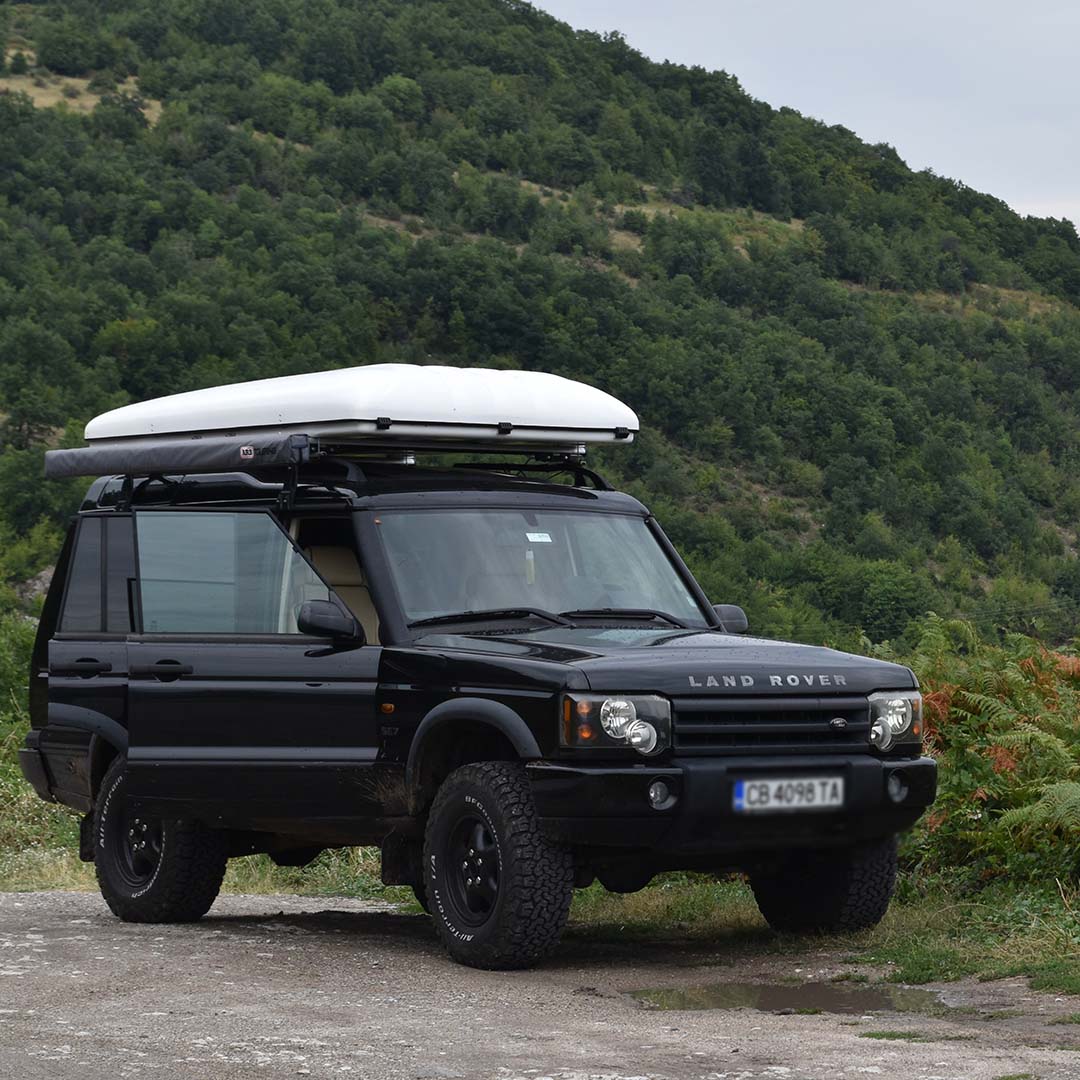 Hard shell rooftop tent, твърда покривна палатка за покрив на автомобил, ван или пикап. Dachzelt. лесно сгъваема произведена в България