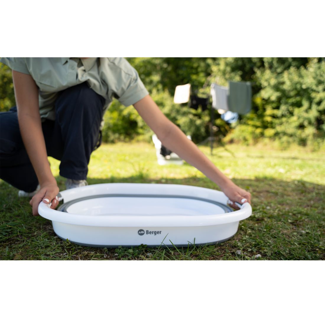 компактен сгъваем леген за къмпинг кухня