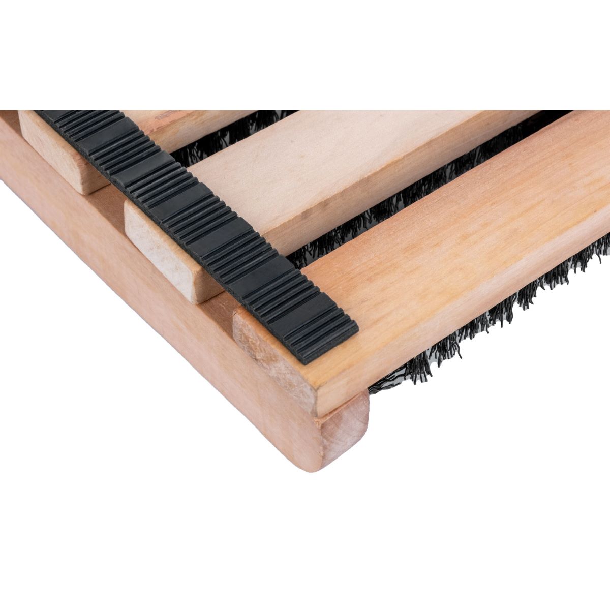 brush doormat wood shoes sand clean camper oudoor. Изтривалка с четка от дърво за къмпинг каравана или кемпер
