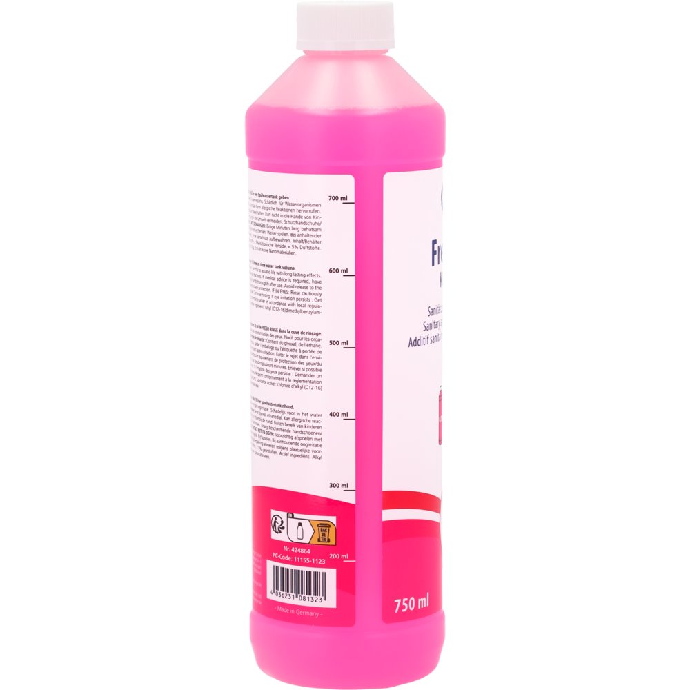 Концентрат за изплакване Berger Fresh Rinse 750ml за химическа тоалетна, ефективност срещу варовик | GoCampy.com