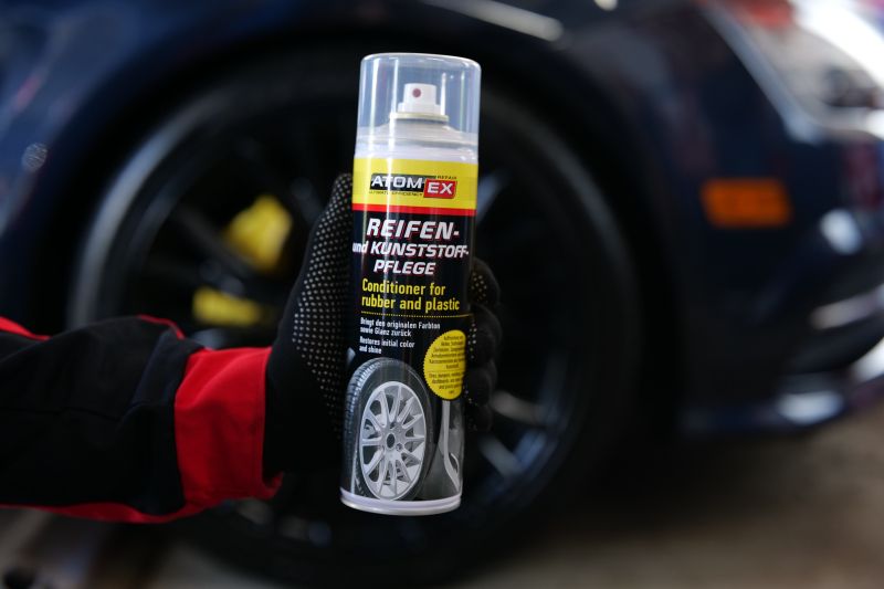 ATOMEX препарат за бронове и гуми – преди и след нанасяне
