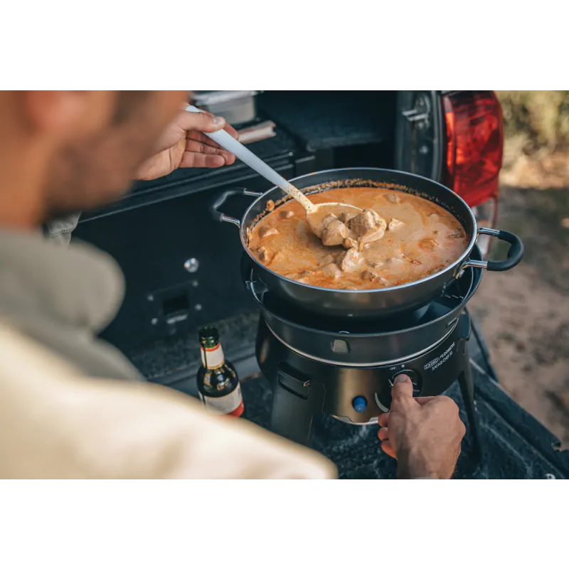 Компактно газово барбекю CADAC Safari Chef 30 LP Deluxe, преносим за къмпинг и път | GoCampy.com