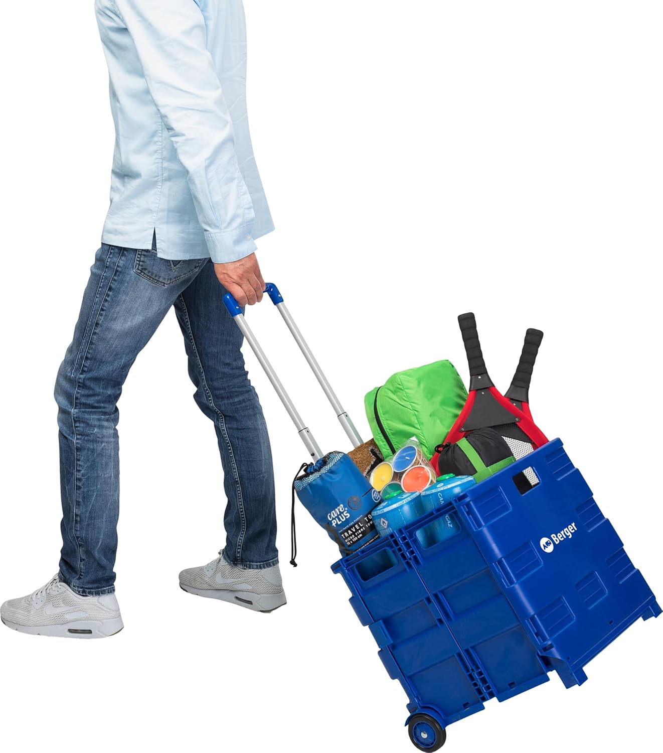 Сгъваема Количка за пазаруване, тип щайга, сгъваема преносима. Folding shopping trolley. portable.