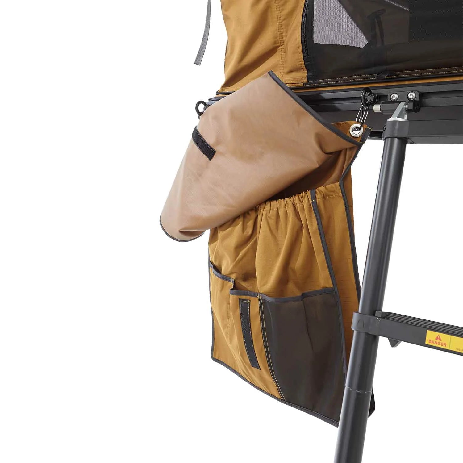 VICKYWOOD CUMARU UP 145 – Твърда покривна палатка за автомобил, сгъваема и преносима за къмпинг и кемпер с практични аксесоари